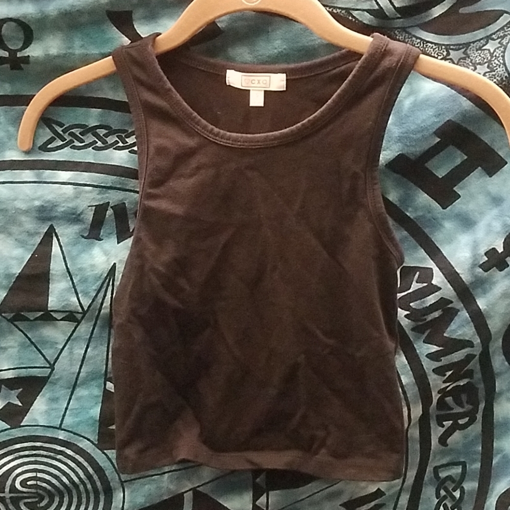 Black crop top
